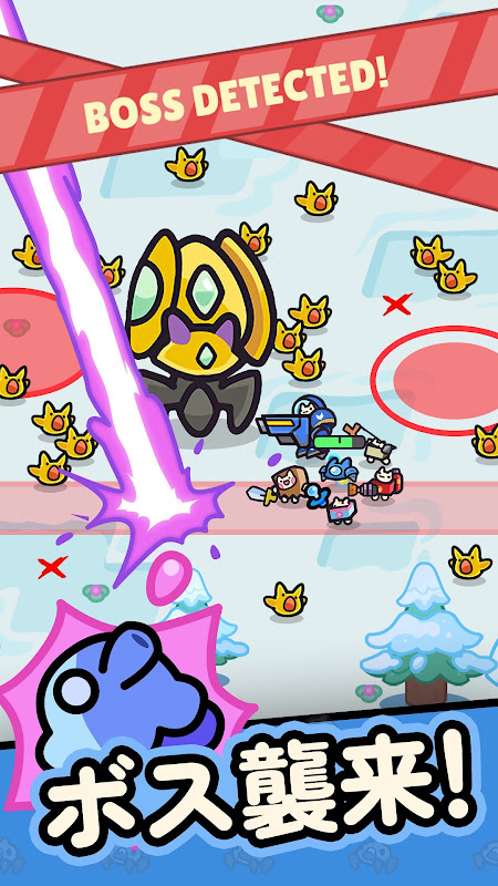 惑星破壊ニャンニャニャン プレイ画面